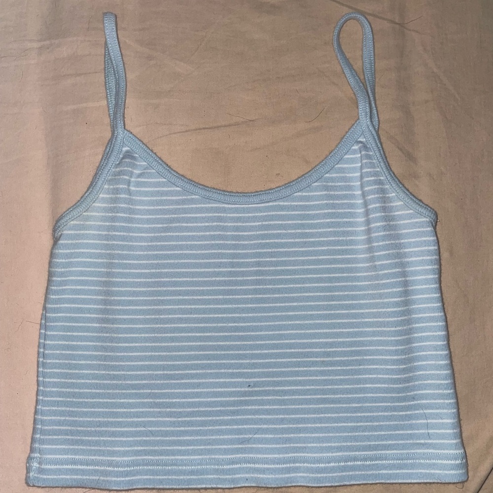 Striped Cropped Tank Top
